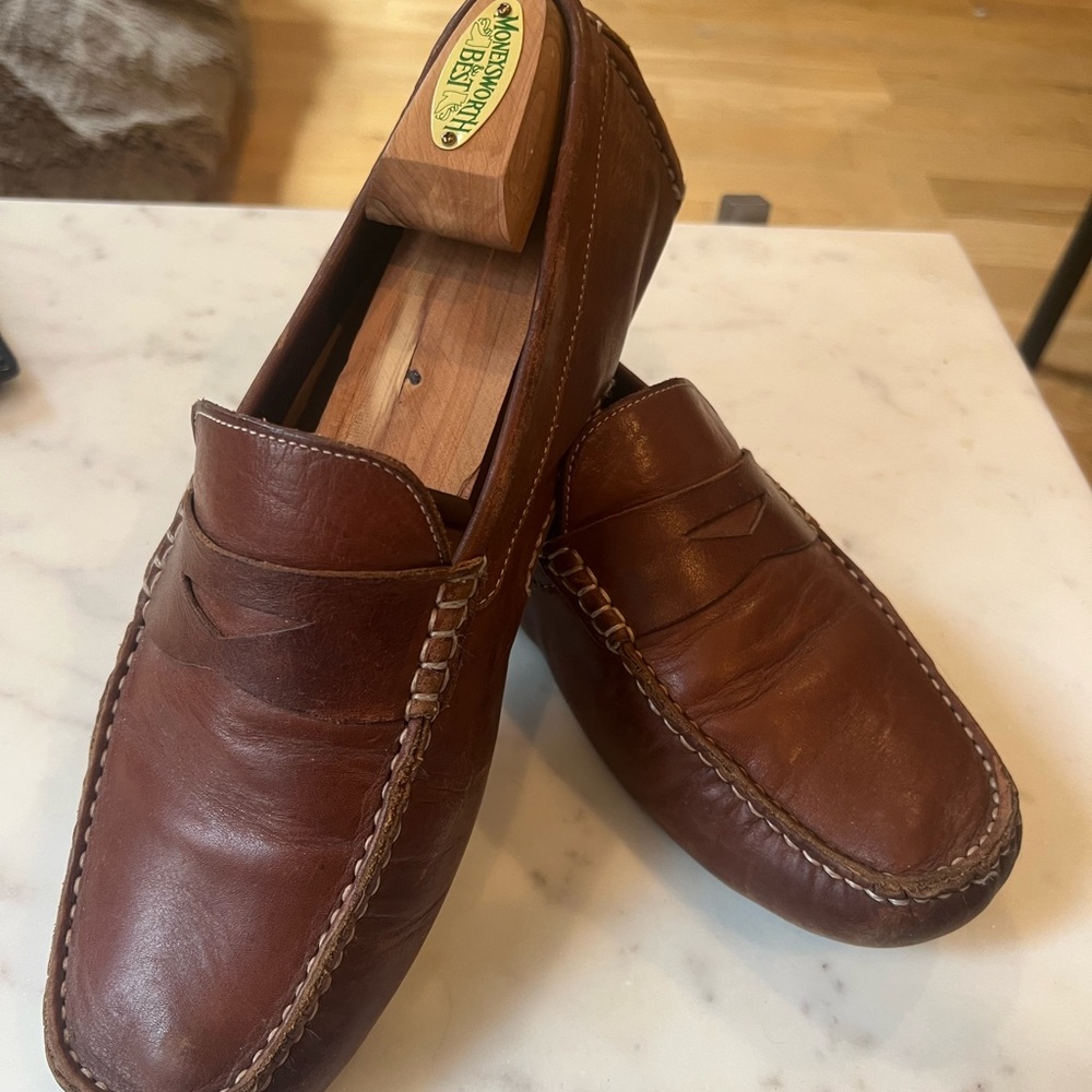 Brown Driving Leather Loafers - Cole Haan